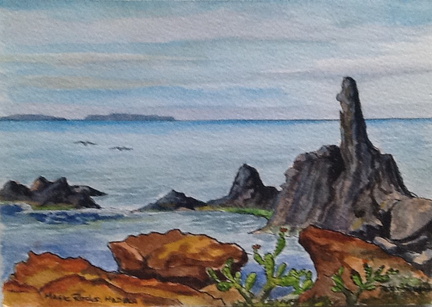 Pen and watercolour on paper 21 x 15 cm £25